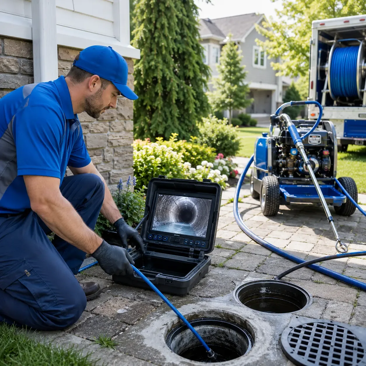 Outdoor drain cleaning professionals serving Lambert Lake, ME
